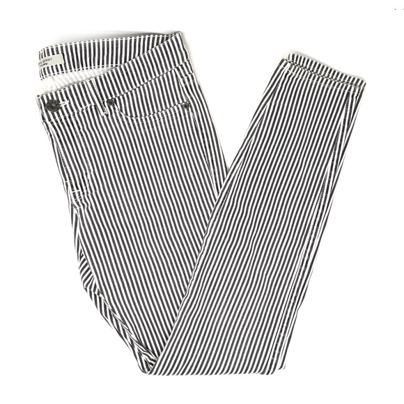 Rich & Skinny Denim - Rich & Skinny striped skinny jeans black & white